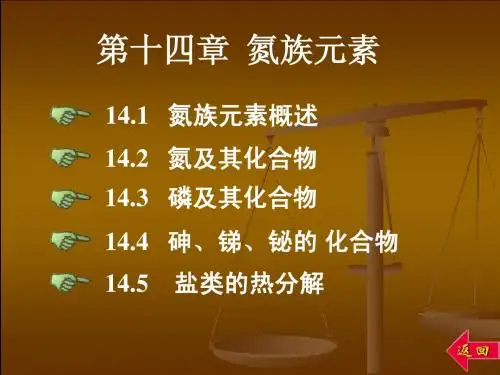 第十四章 氮族元素