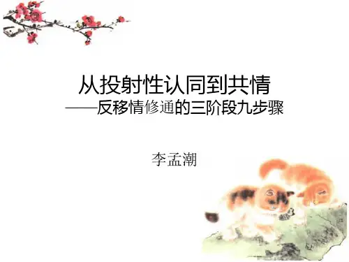 投射性认同到共情三阶段九步骤140413