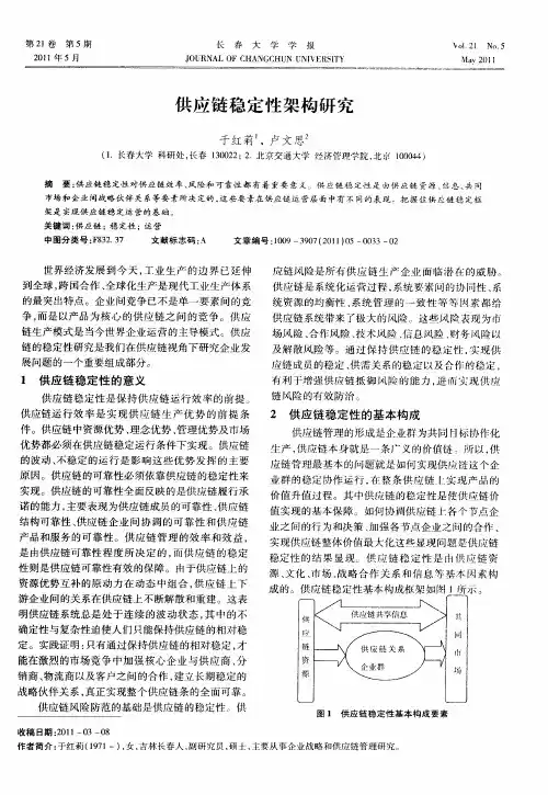 供应链稳定性架构研究