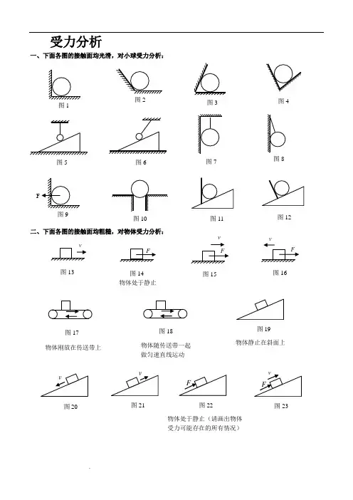 初中物理最全受力分析图组 2