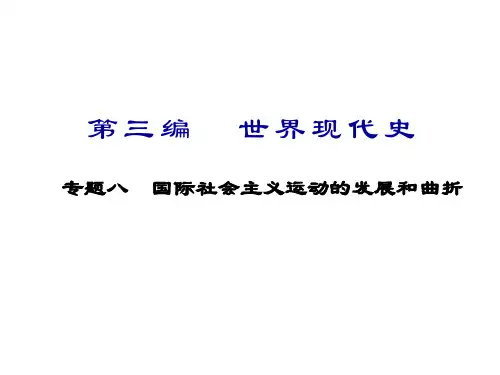 专题八 国际社会主义运动的发展和曲折