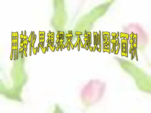 用转化思想求不规则图形的面积