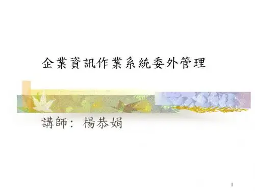 企业资讯作业系统委外管理.