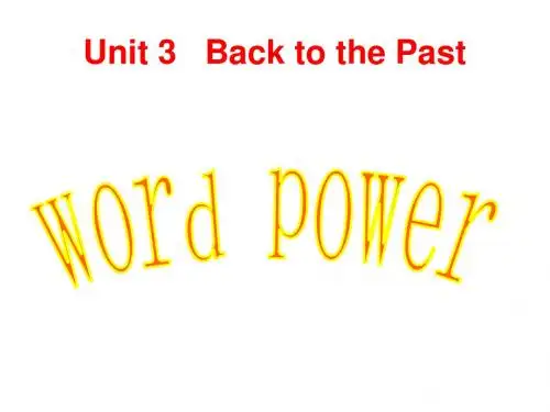 高二英语back-to-the-past课件5