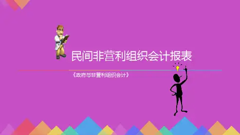 政府非营利组织会计PPT-民间非营利组织会计报表