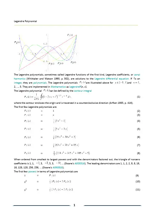 Legendre Polynomial