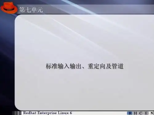 第7单元-标准输入输出及重定向