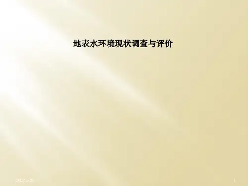 地表水环境现状调查与评价