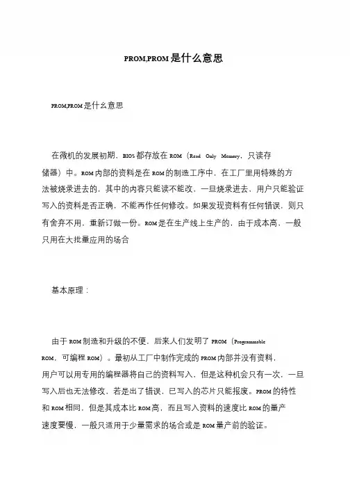 PROM,PROM是什么意思