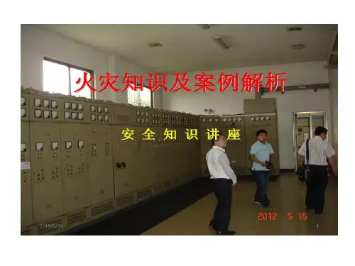 火灾事故的案例培训61页PPT