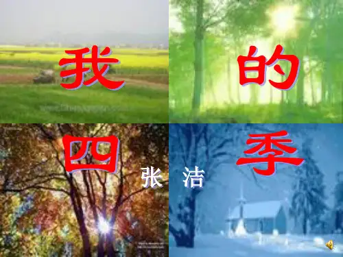 张洁《我的四季》