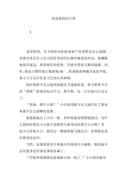 你是我的向日葵