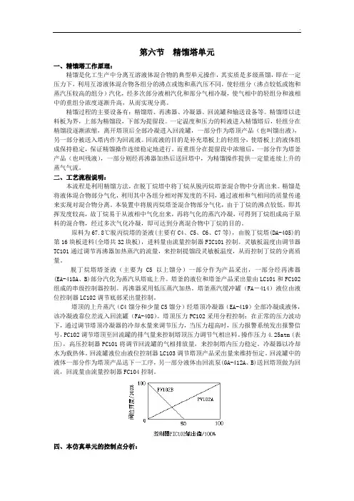 东方仿真--精馏塔单元