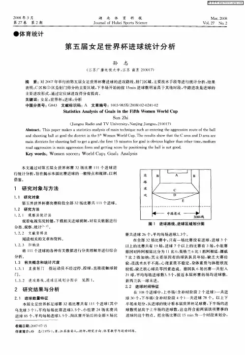 第五届女足世界杯进球统计分析