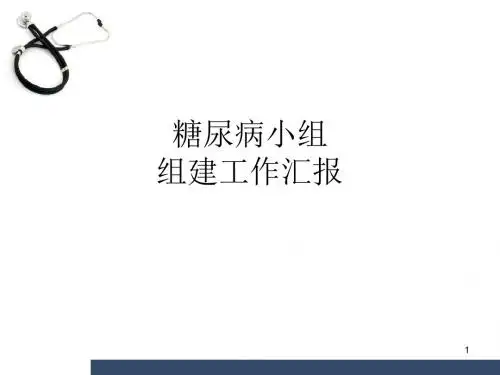 糖尿病小组组建工作汇报PPT精选课件