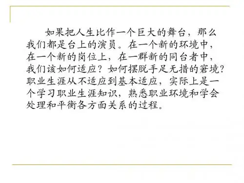 第四讲适应社会