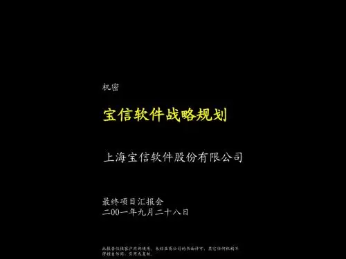 亚商-宝信软件—宝信软件战略规划最终报告