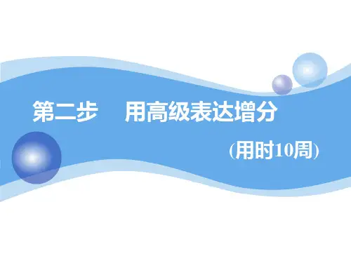 第三周 不落俗套的亮点词汇
