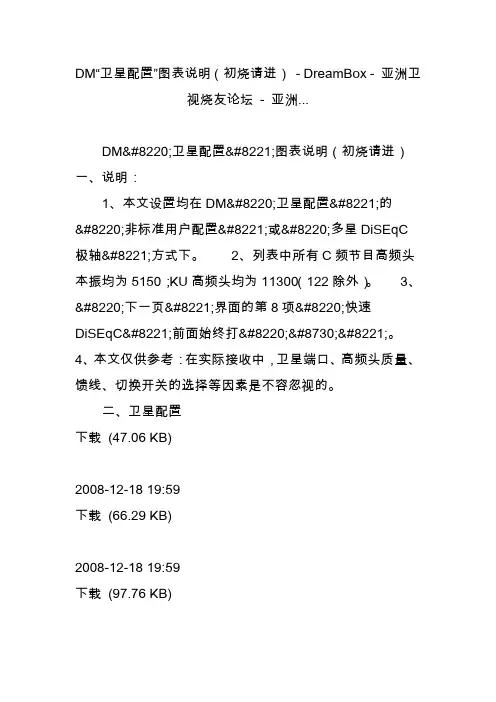 dm“卫星配置”图表说明(初烧请进)-dreambox-亚洲卫视烧友论坛-亚洲