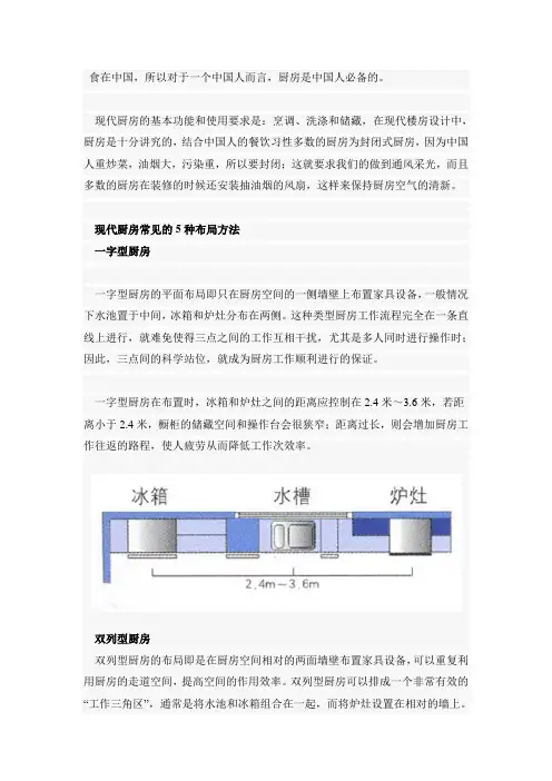 厨房布局