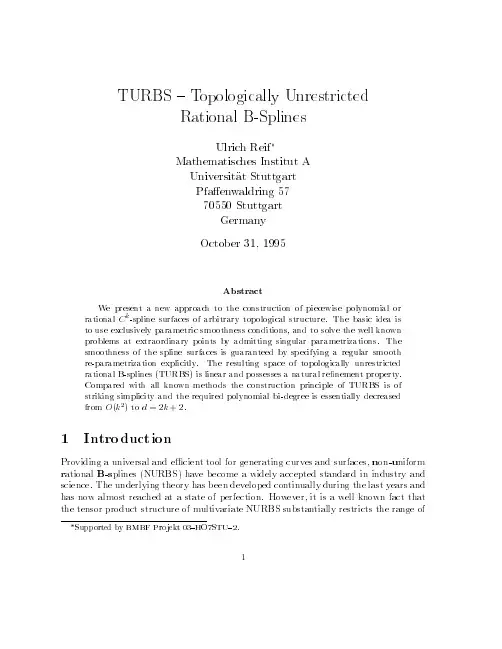 TURBS -- Topologically unrestricted rational B-splines