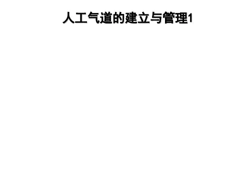 人工气道的建立与管理PPT课件