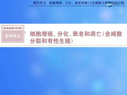 【优化方案】高考生物一轮复习 第四单元 第11讲 细胞增殖课件 苏教版