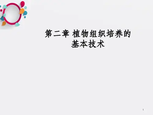 植物组织培养基本技术