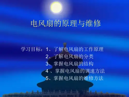 电风扇的工作原理