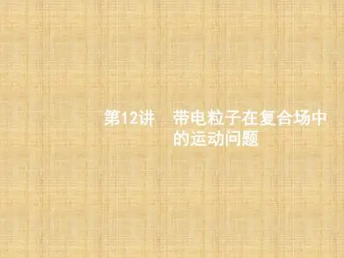 【浙江选考】2018年高考二轮专题复习:第12讲-带电粒子在复合场中的运动问题》课件