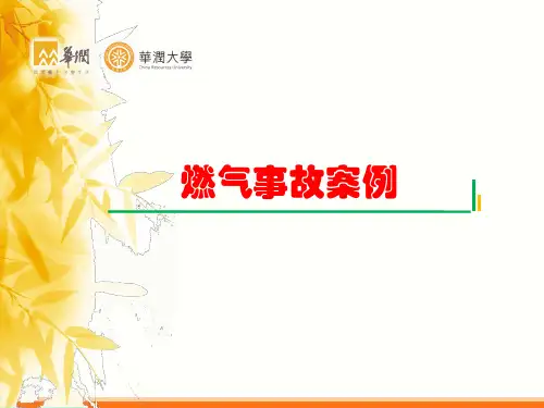 燃气事故案例学习