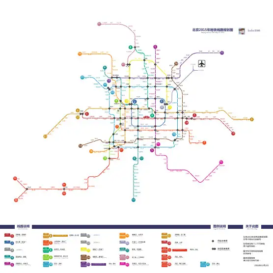 北京地铁轨道交通线路图