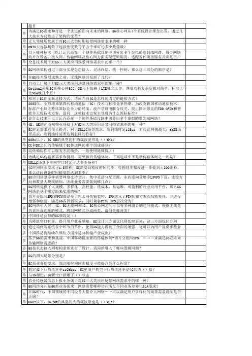 5G技术发展与未来应用