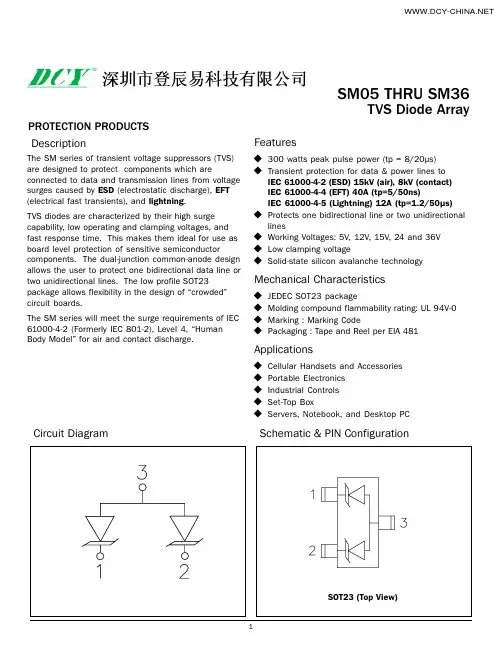 SM012 SOT-23TVS管原厂DCY品牌推荐