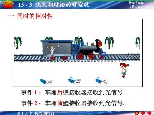 15-3 狭义相对论的时空观