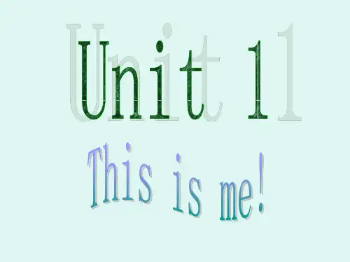 Unit1 This is me!