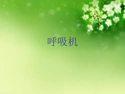 呼吸机优秀课件