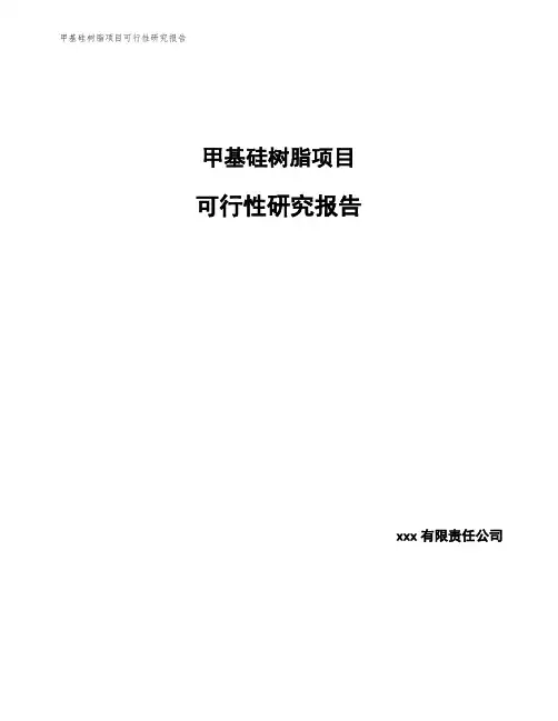 甲基硅树脂项目可行性研究报告