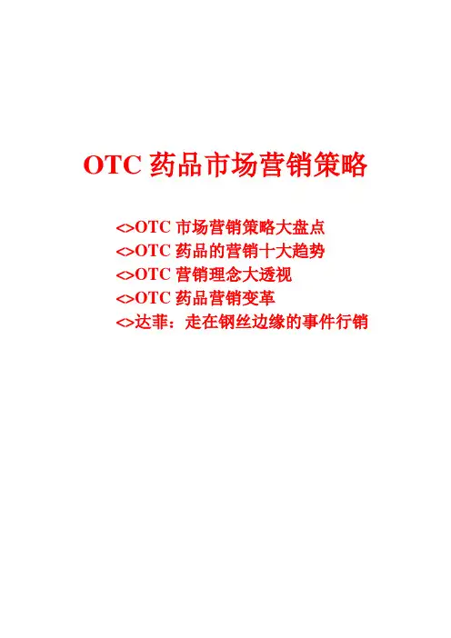 某药品市场营销策略与发展