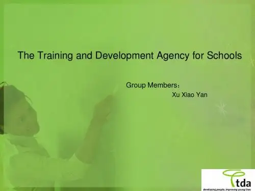 The Training and Development Agency for Schools