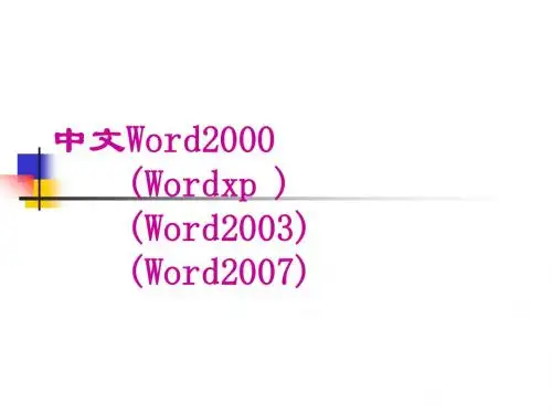 Word文字处理技巧