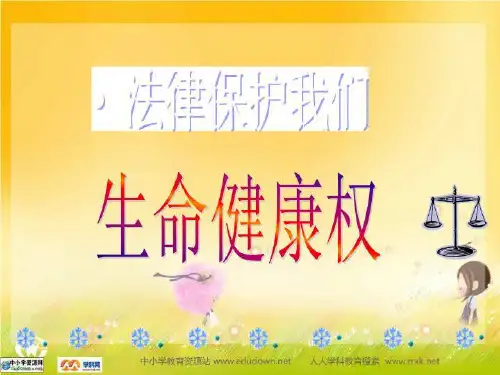 鲁教版思品八上《法律保护我们的权利》