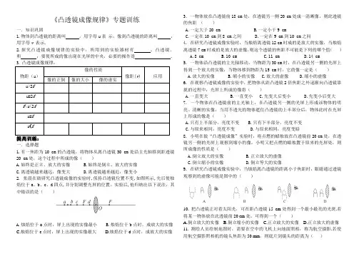 凸透镜成像规律 2