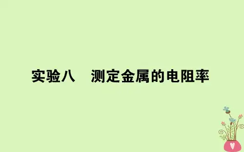 高考物理一轮复习第八章恒定电流实验八课件