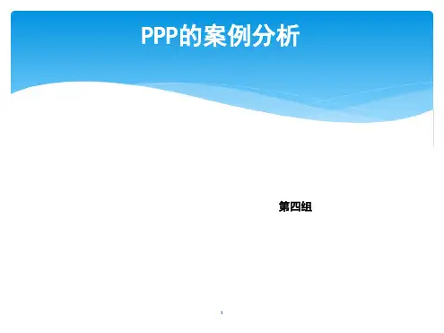 PPP的案例分析课件
