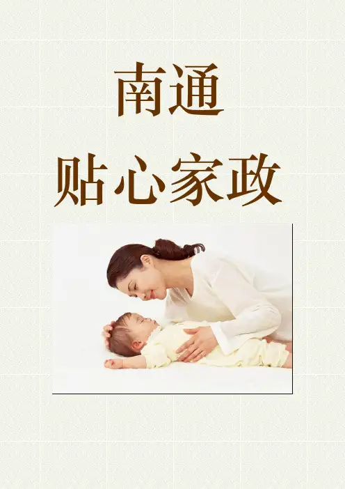 家政创业项目计划书
