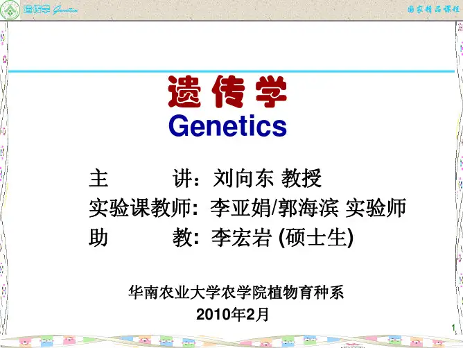 第7章 数量遗传p