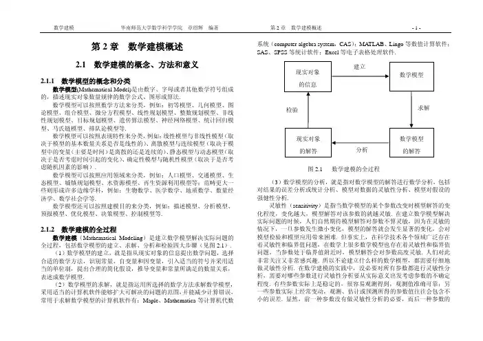 数学建模概述