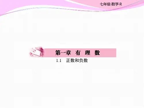 1.1正数和负数