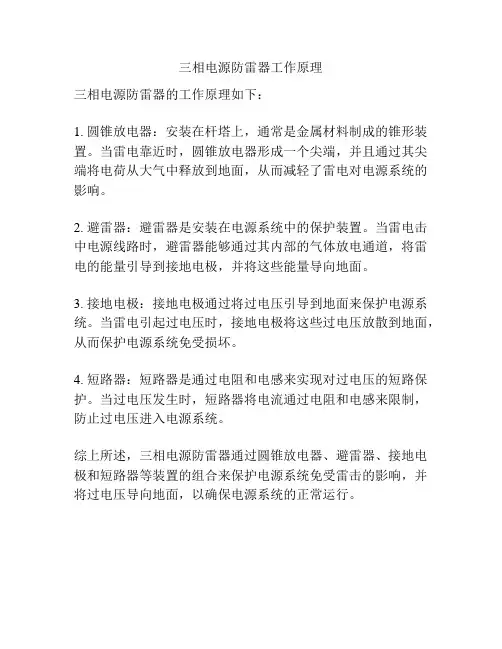 三相电源防雷器工作原理 2